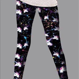 Nwot Penelope Wildberry unicorn splatter legging